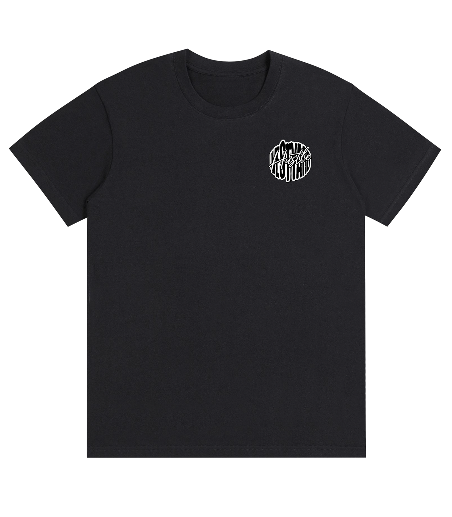WESTYARD PUFFED HUSTLE T-SHIRT - BLACK/WHITE