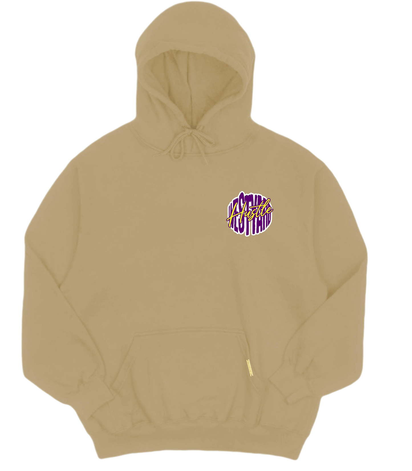 WESTYARD PUFFED HUSTLE HOODIE - CREME/PAARS