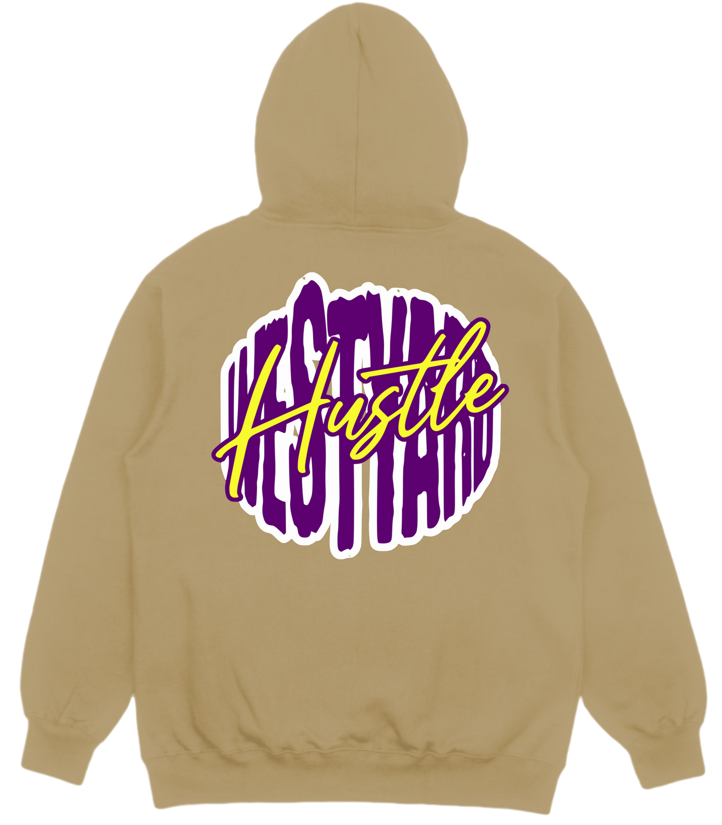 WESTYARD PUFFED HUSTLE HOODIE - CREME/PAARS