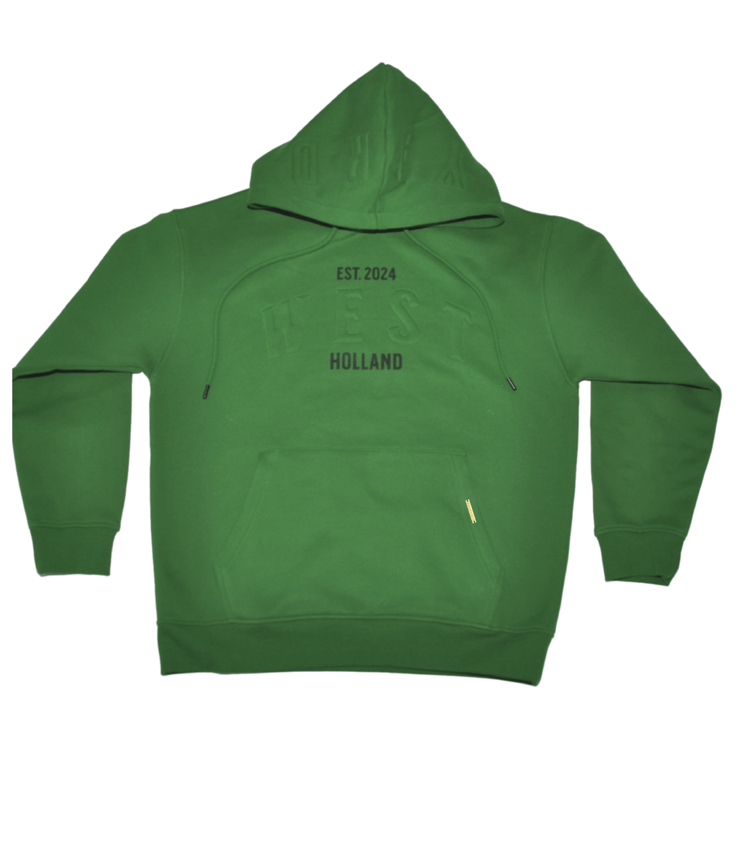 WESTYARD EMBOSSED HOODIE - GREEN
