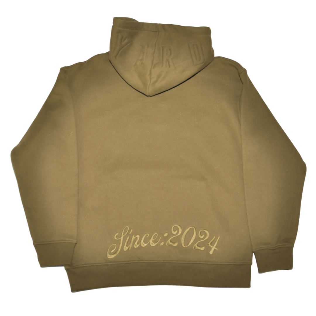 WESTYARD EMBOSSED HOODIE - CREME