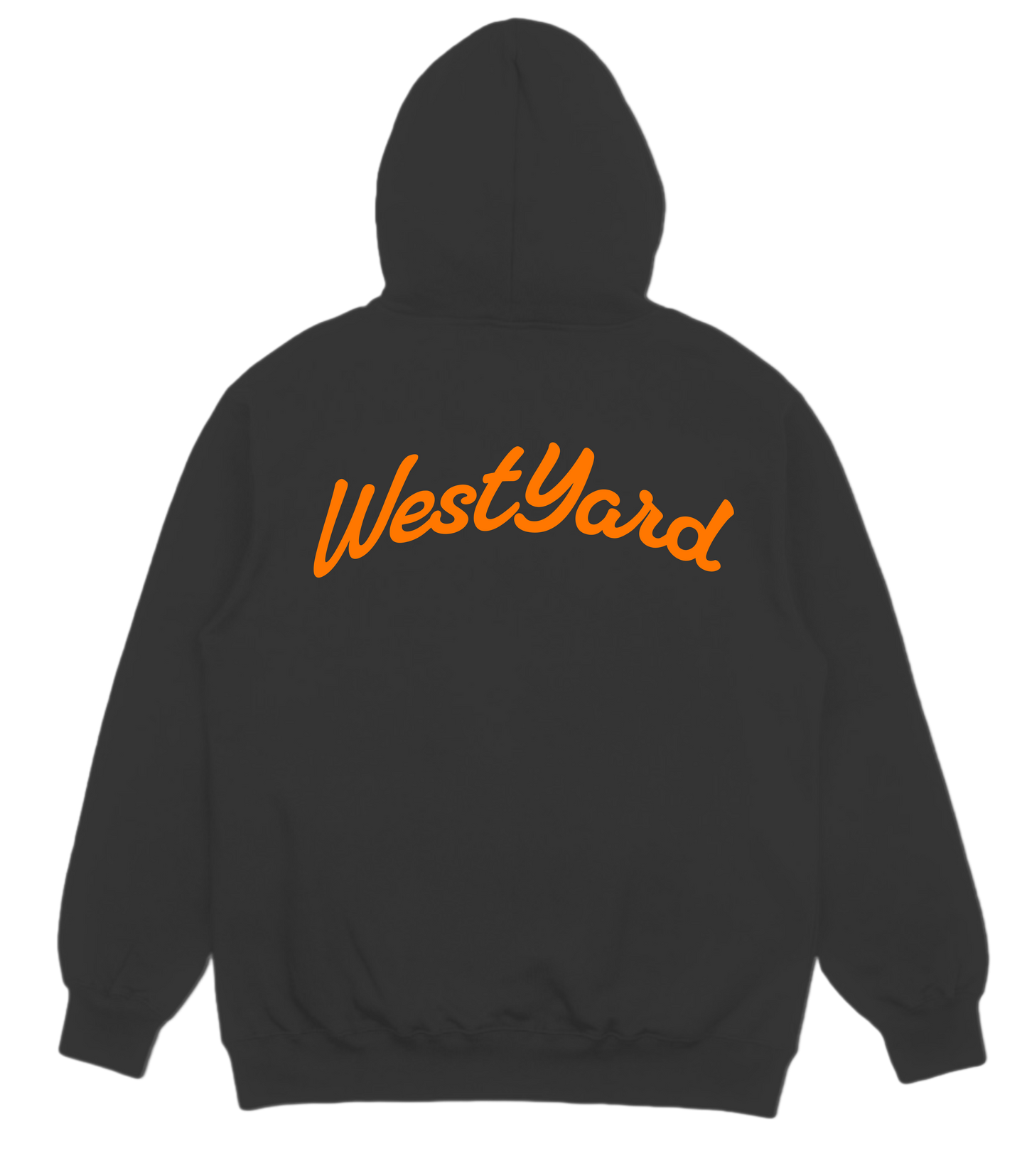 WESTYARD BACK DESIGN HOODIE - BLACK/ORANGE
