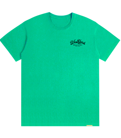 WESTYARD SIMPLE T-SHIRT - TURQOUISE/BLACK