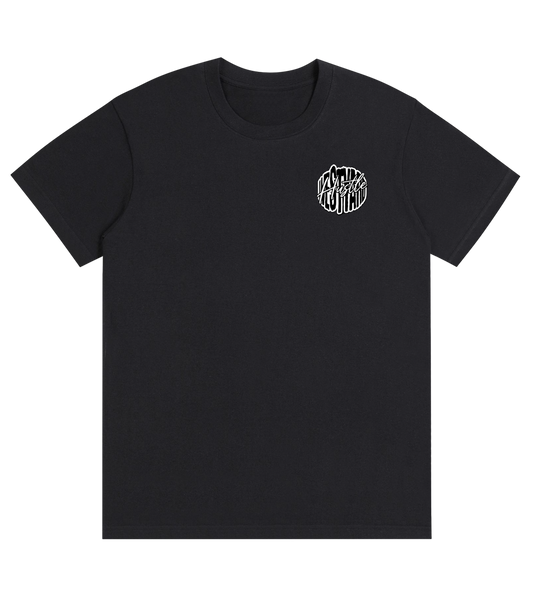 WESTYARD PUFFED HUSTLE T-SHIRT - BLACK/WHITE