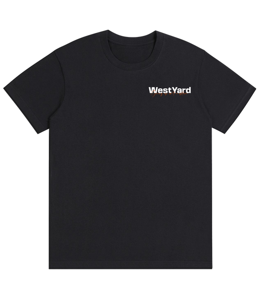 WESTYARD GIVING UP ISN'T AN OPTION T-SHIRT - BLACK/ORANGE