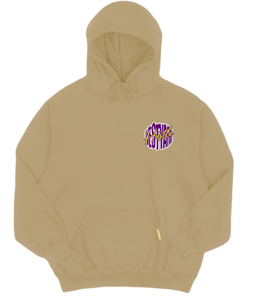 WESTYARD PUFFED HUSTLE HOODIE - CREME/PAARS