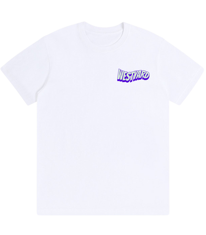 WESTYARD CREATES GREATNESS T-SHIRT - WHITE/BLUE