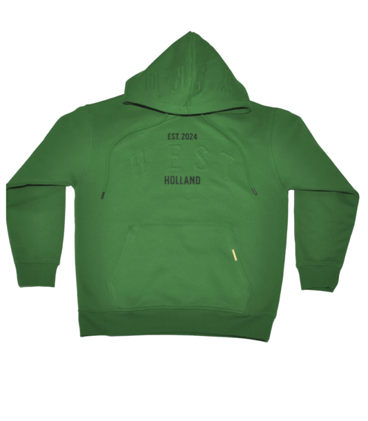 WESTYARD EMBOSSED HOODIE - GREEN